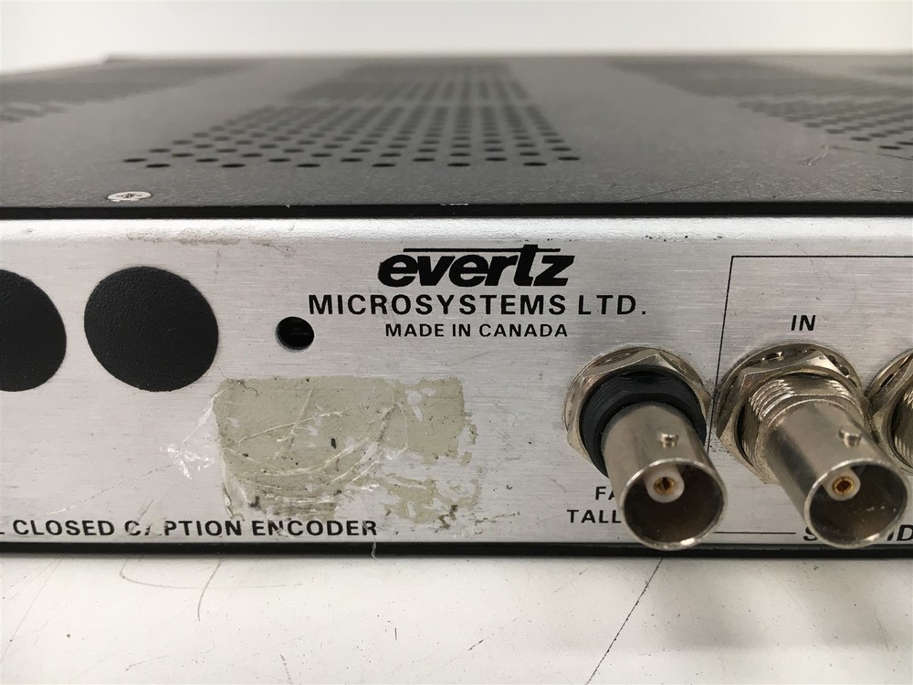 Evertz Digital Closed Caption Encoder 8084 Rack Mountable