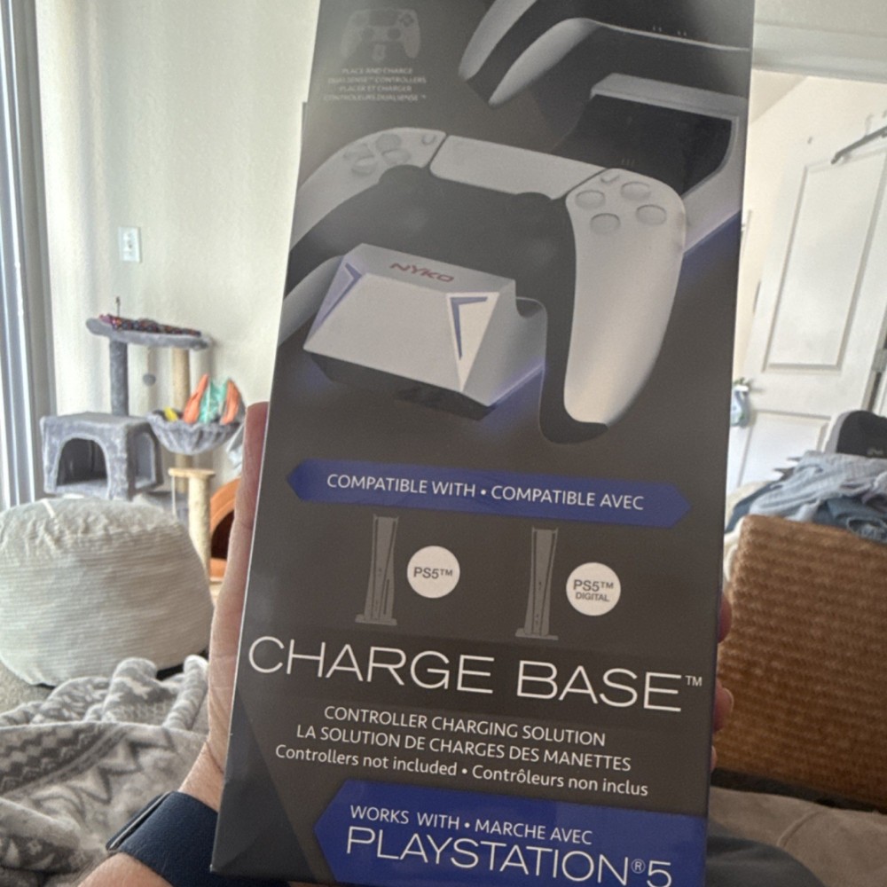 Nyko Charge Base Charging Dock for PlayStation 5 Controllers, LED, USB