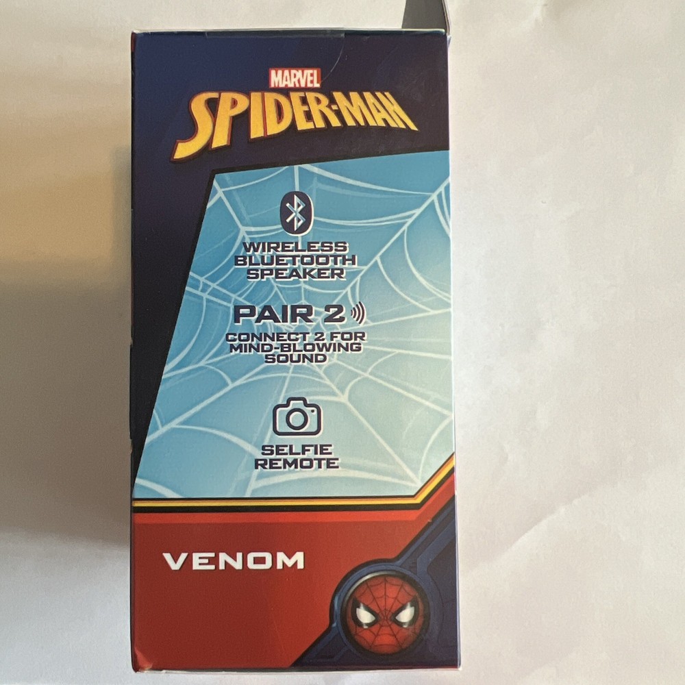 Marvel Spider-Man Venom Bitty Boomers Portable Wireless Bluetooth Speaker