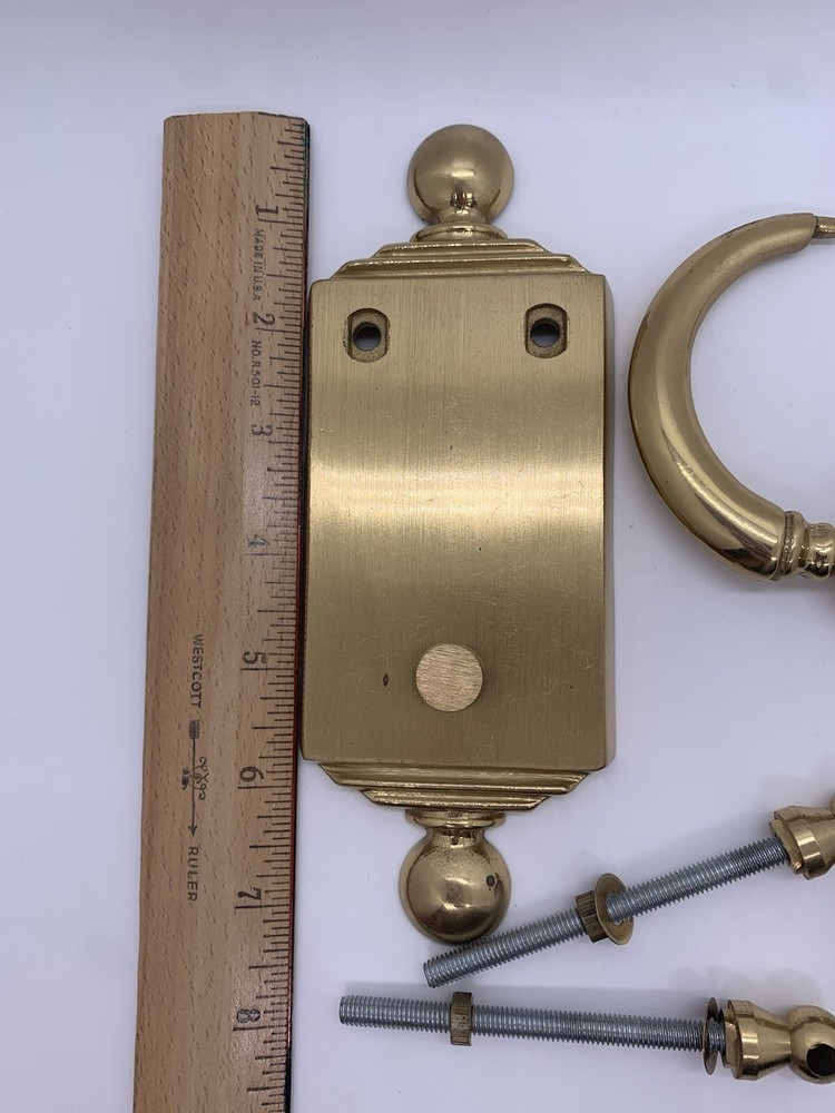 Vintage Solid Brass Door Knocker 7.5” Taiwan