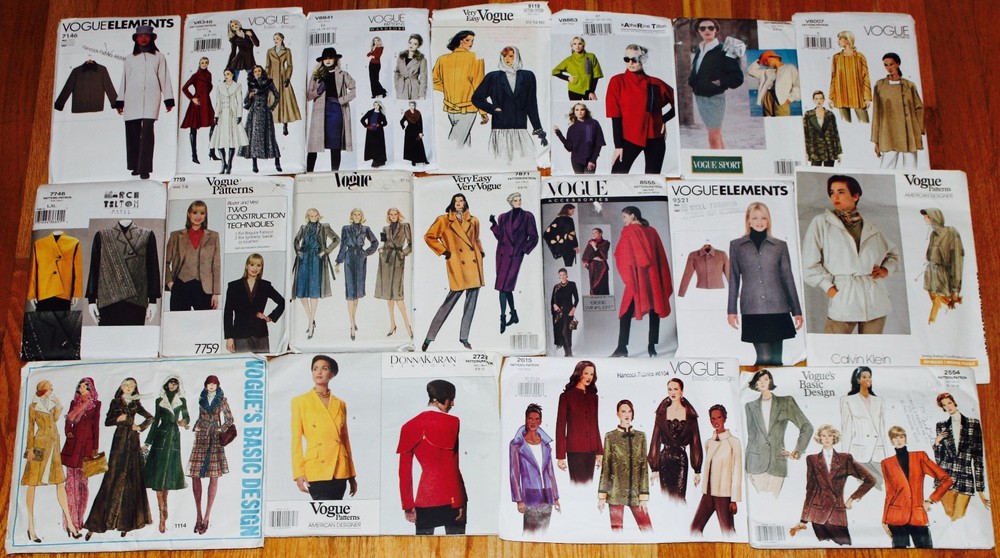 Vogue COAT JACKET CAPE Sew Pattern ~ U PICK! Misses & Plus Sz UC