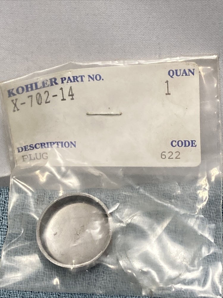 NEW GENUINE KOHLER X-702-14 PLUG