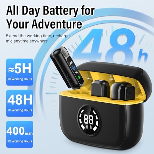 3 in 1 Wireless Lavalier Microphone for Android/Tablets/PC Intelligent Noise