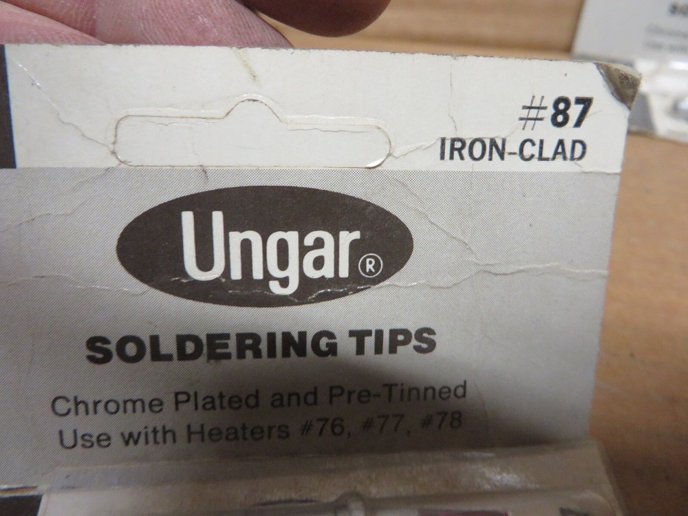 UNGAR # 87 SOLDERING TIP IRON CLAD CHROME PLATED PRE TINNED