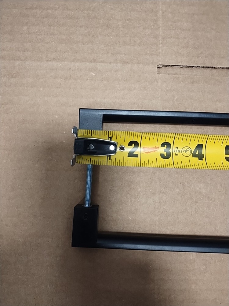 16" Push Pull Door HandleDouble Sided H Shape Sliding Door HandleMatte BlackS...