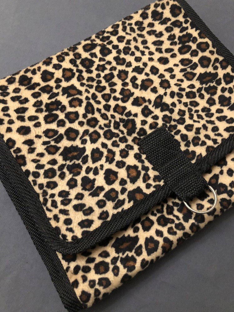 Cheetah Soft Material Organizer for Makeup & Etc