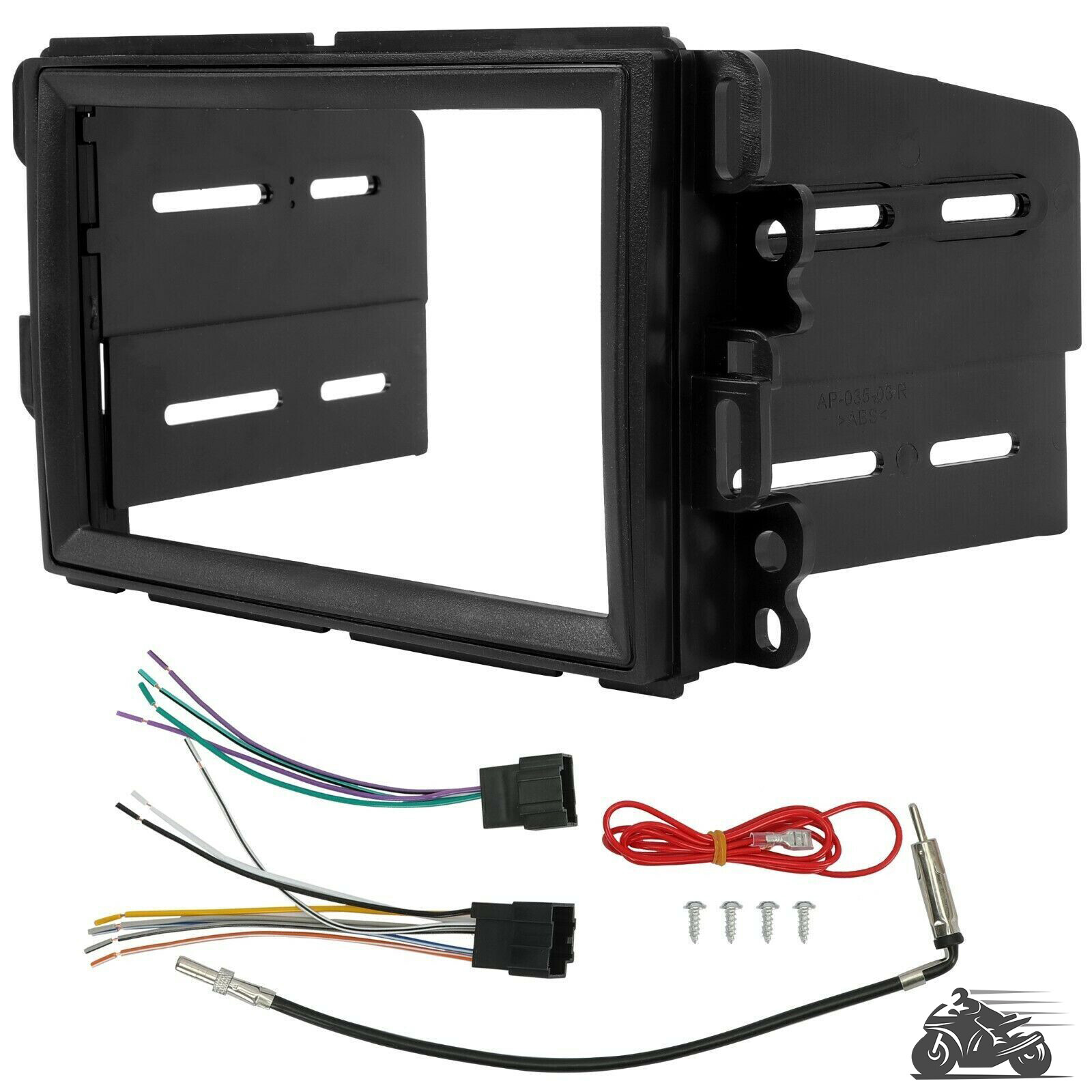 Car Radio Stereo 2Din Dash Kit Wire Harness Antenna For GMC Chevy SUZUKI Pontiac