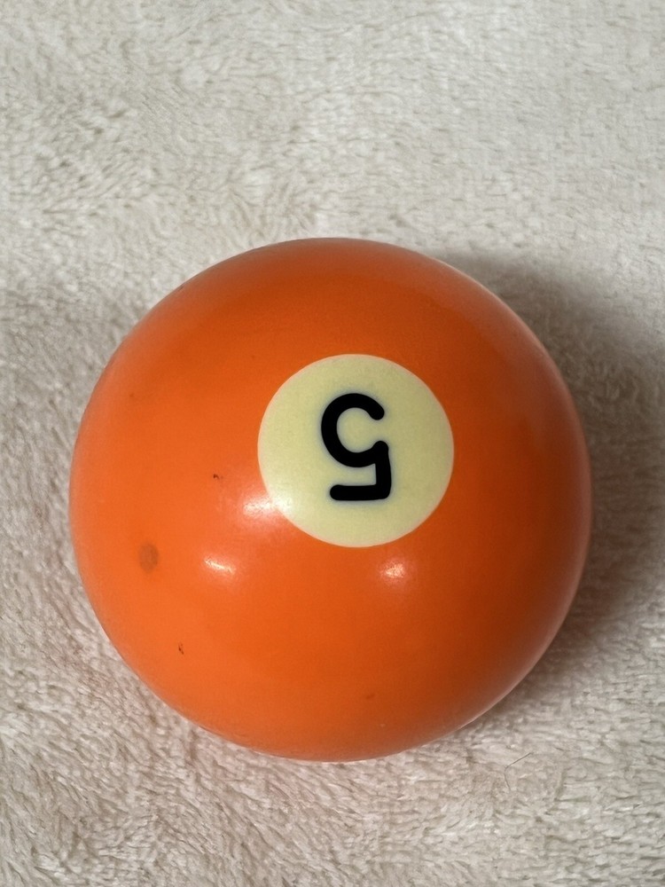 Vintage Number 5 Replacement Billiard ball