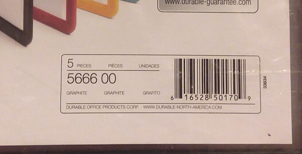 DURABLE Replacement Panels For SHERPA VARIO Reference Display System 566600 NEW