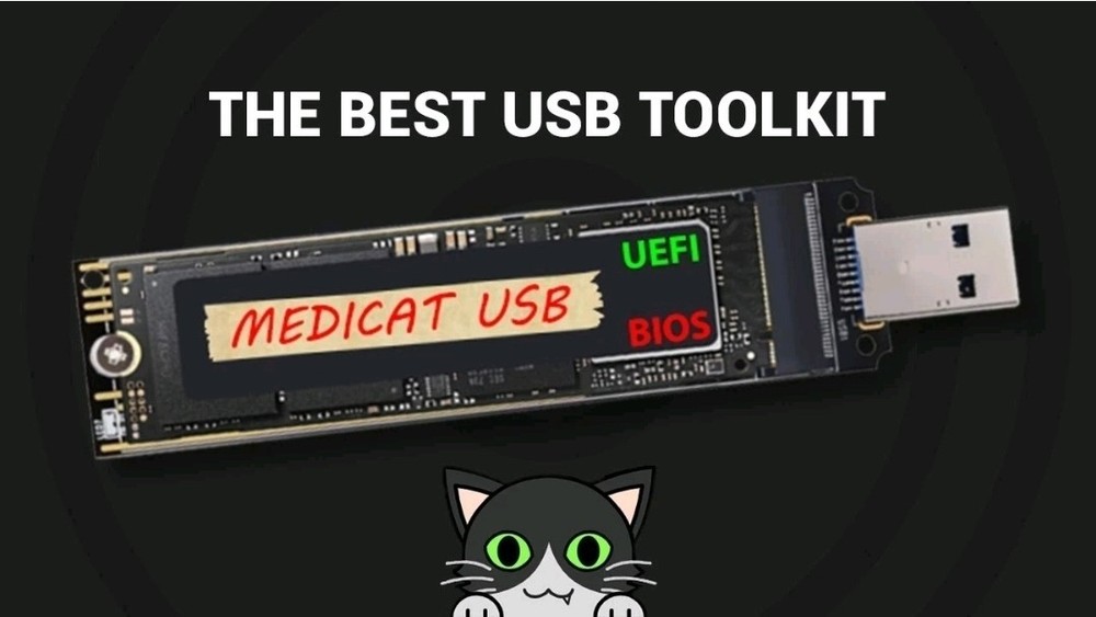 MediCat 32GB Bootable USB Bypass Windows Password Tools-2500 PC Reair Programs