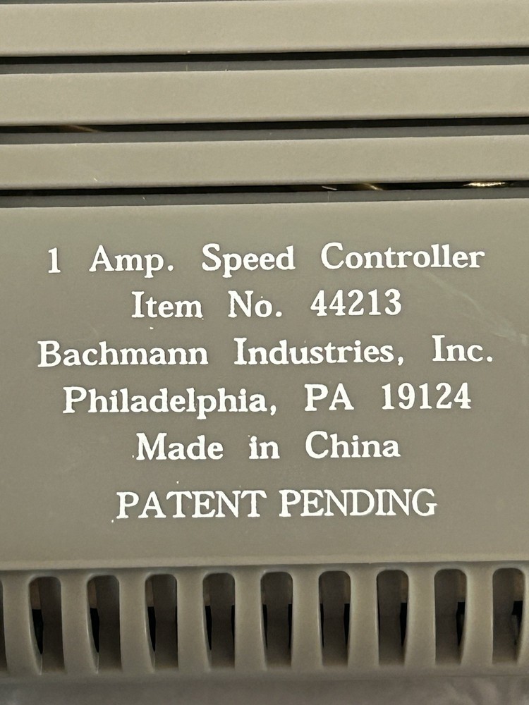 Bachmann Speed Controller #44213 Hobby Transformer couplers clips joiners Train