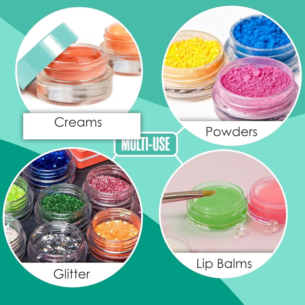 Sample Containers, Lip Balm Containers, Sample Jars, Mini Jars with Lids, Sma...