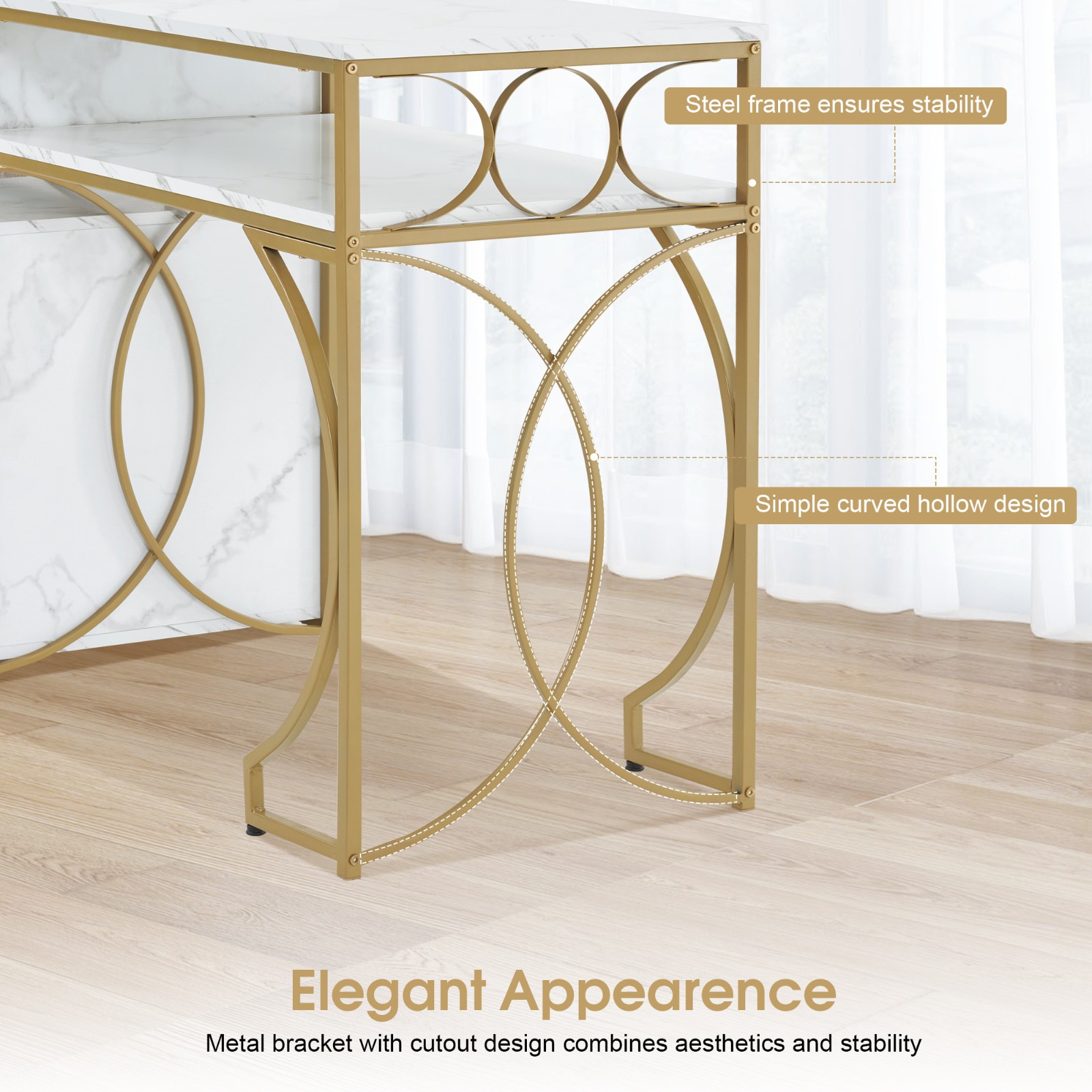 Double Manicure Table 2 person,Nail Station Marbling Texture with Storage Drawer