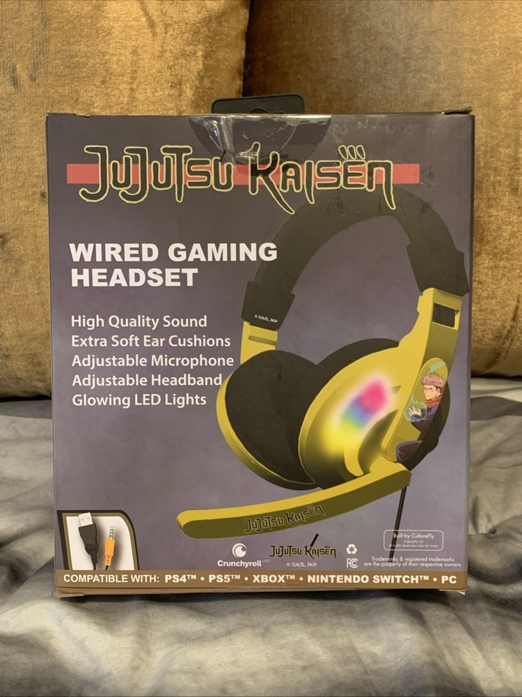 “JUJUTSU KAISEN” Wired Gaming Headset - Multi-Platform Compatibility LED