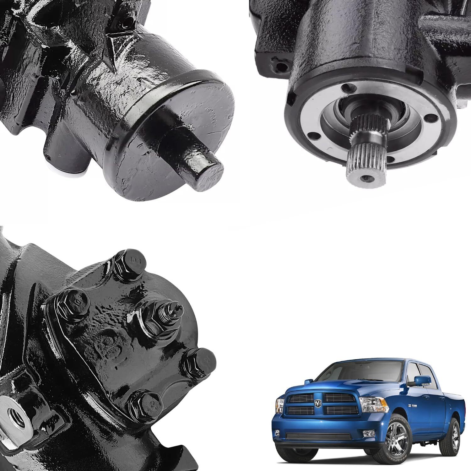 Complete Power Steering Gear Box for Dodge Ram 2500 3500 4000 1997-2002 4WD RWD