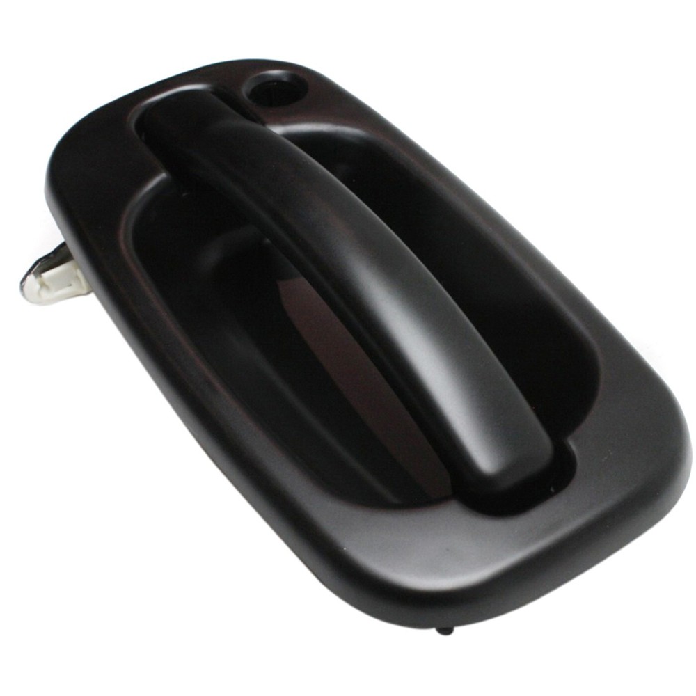 Door Handle Set For 1999-2006 Chevy Silverado 1500 Smooth Black Front Outer 2Pc