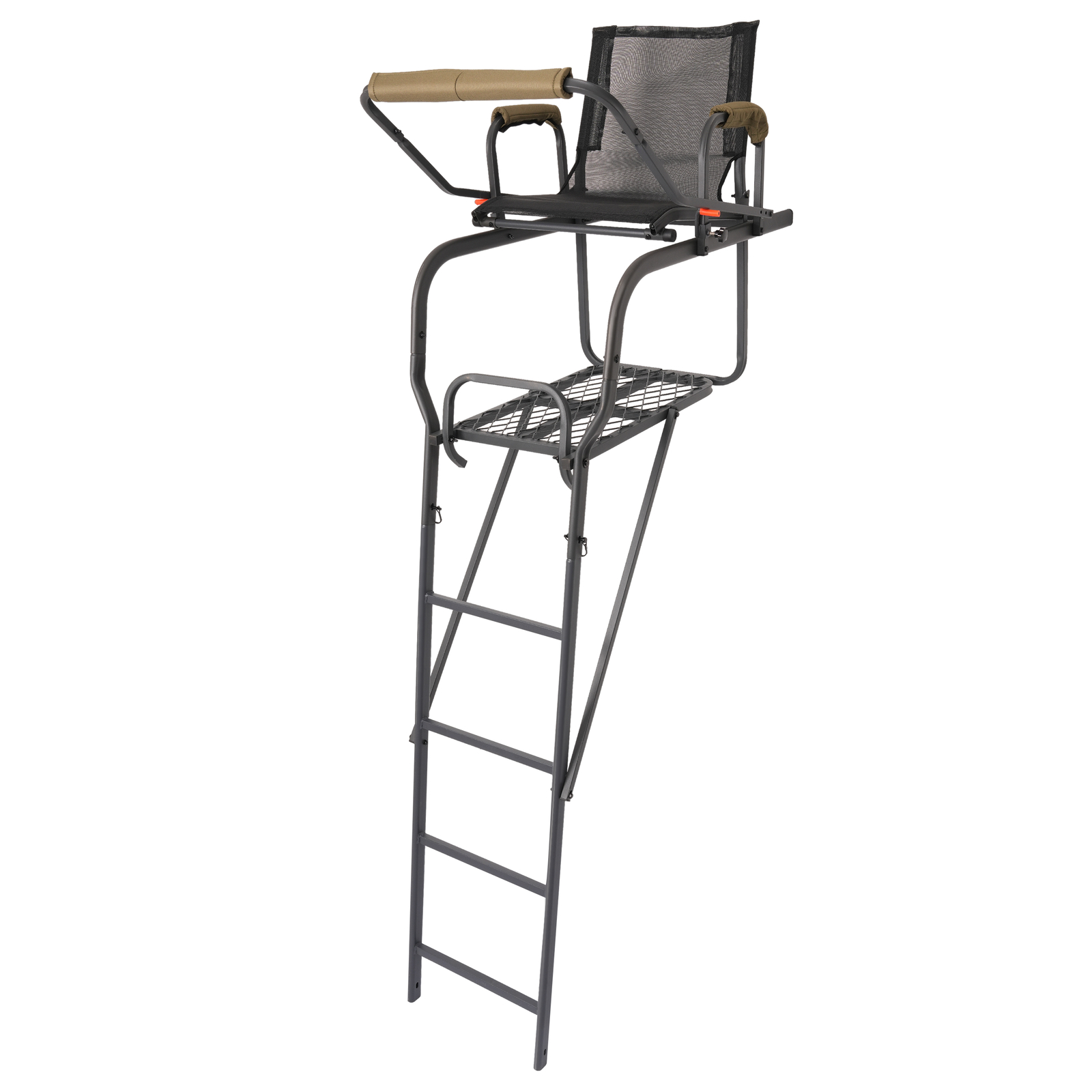 Lightweight Portable Hunting Tree Stand Ladder& Shooting Rail Climbing Mesh Seat