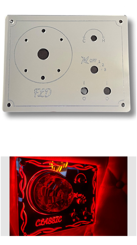  FLD Sleeper AC Control Panel Frame Red Led Lights Color  