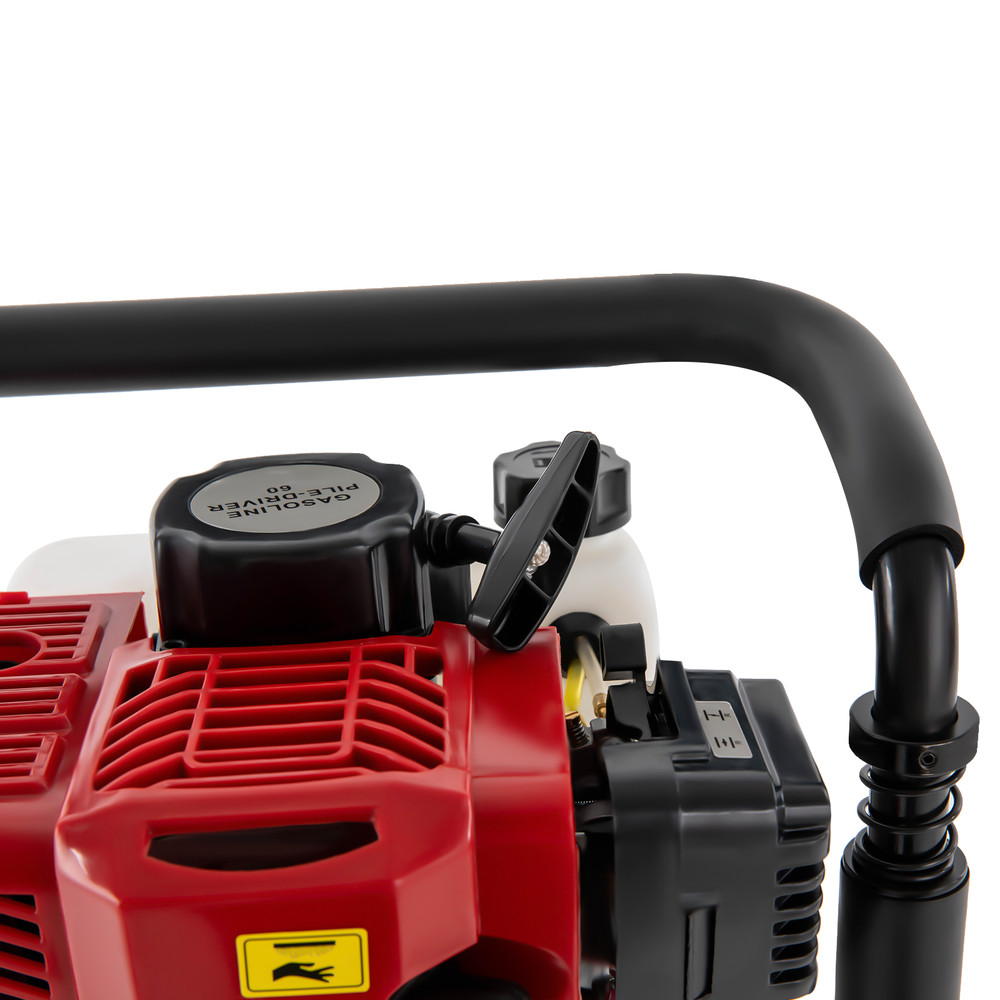 Petrol Post Driver 1900W 52cc Two-Stroke Engine with Shock Absorption