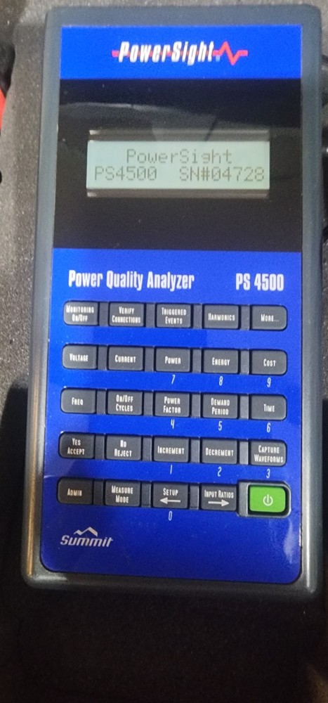 Summit Technology PowerSight PS4500 Power Quality Analyzer With 4 eFX6000 Probes
