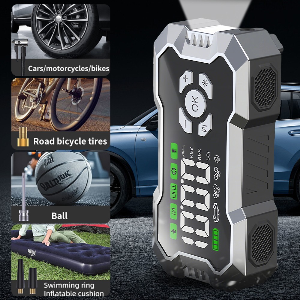 99800mAh Car Jump Starter with Air Compressor Battery Jumper Box Charger Booster