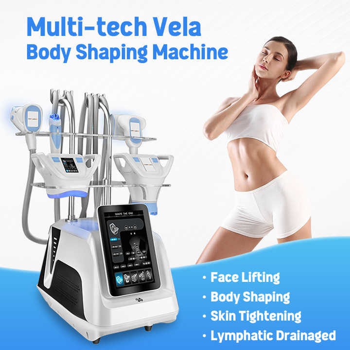Vela Shape Slimming Machine RF Vacuum Therapy Face Body Lifting Fat Reduction