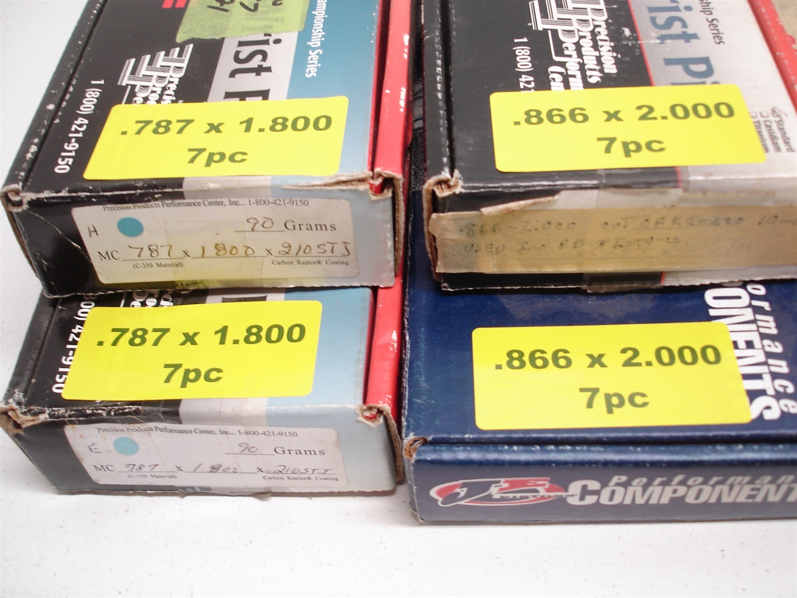 BULK 70pcs ASSORTED NASCAR CASIDIAM DLC COATED WRIST PINS .709" .787" .866"