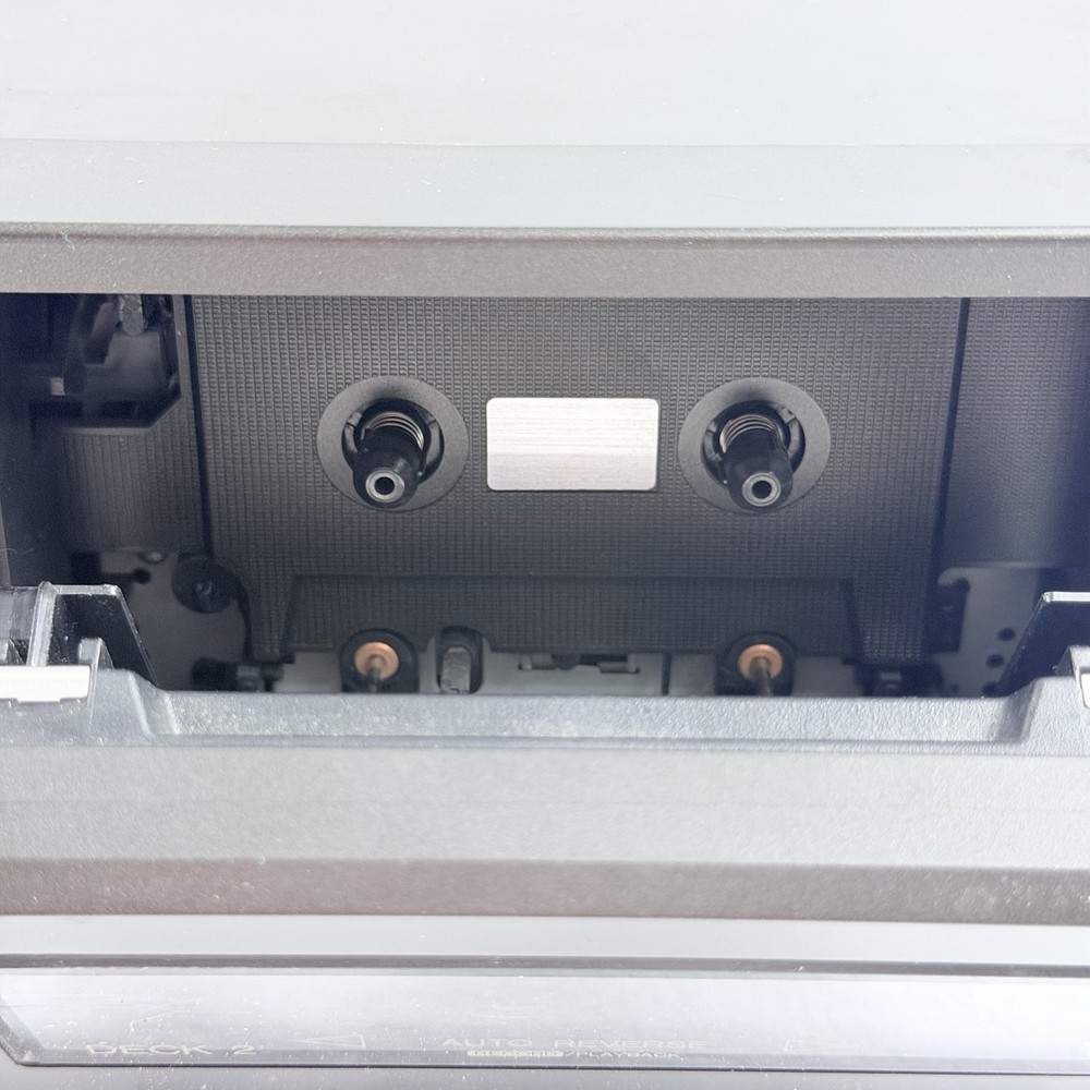 Vintage Technics Stereo Double Dual Cassette Deck Model RS-TR252 POWERS ON/READ