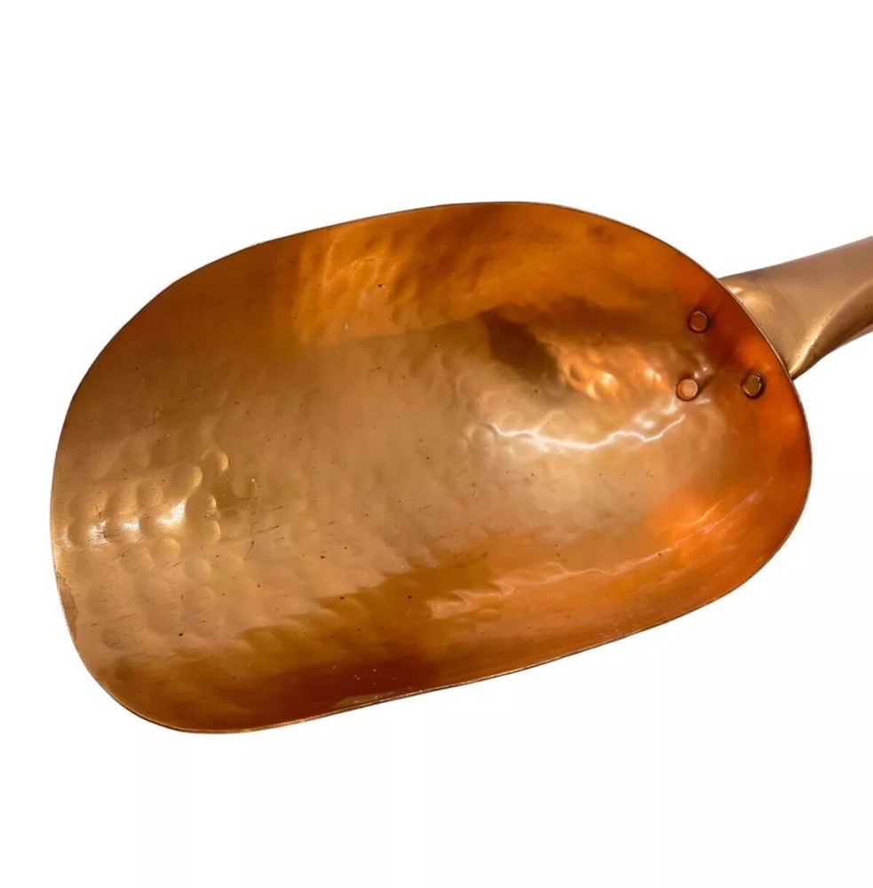 11” Large Hammered Copper Scoop