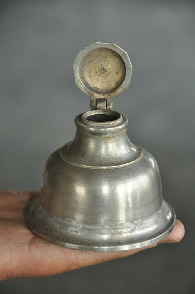 Vintage Brass Handcrafted Fine Solid Different Unique Inkpots