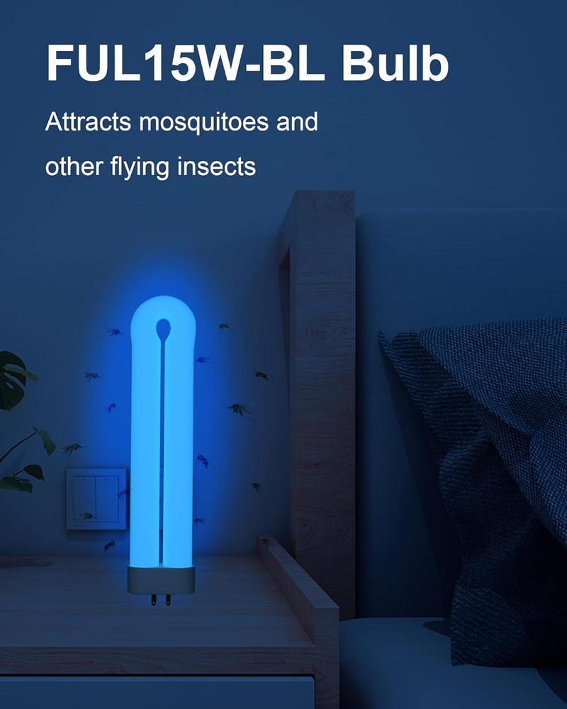 15W Replacement Bulb for Insect Zapper, 4-Pack, 4-Pin Base