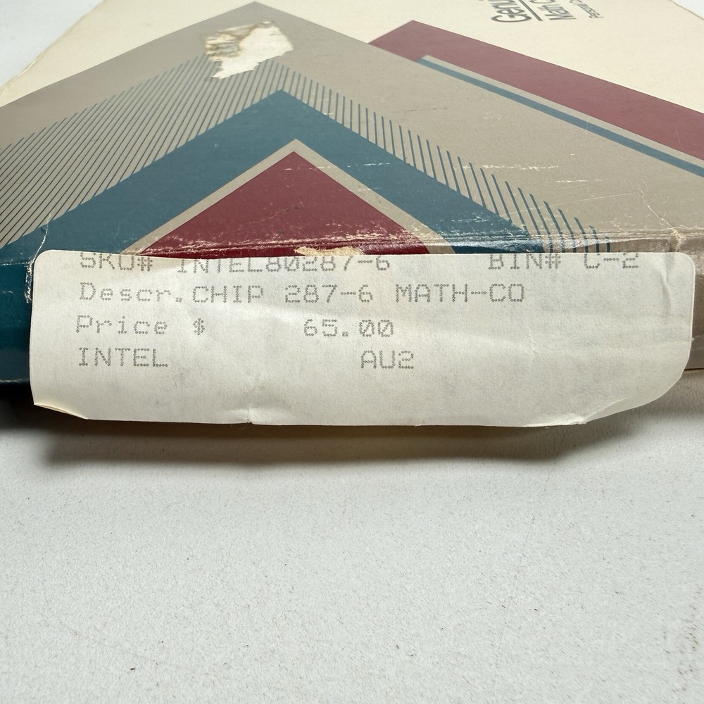 Intel Math Coprocessor For Vintage IBM PC AT And Compatible