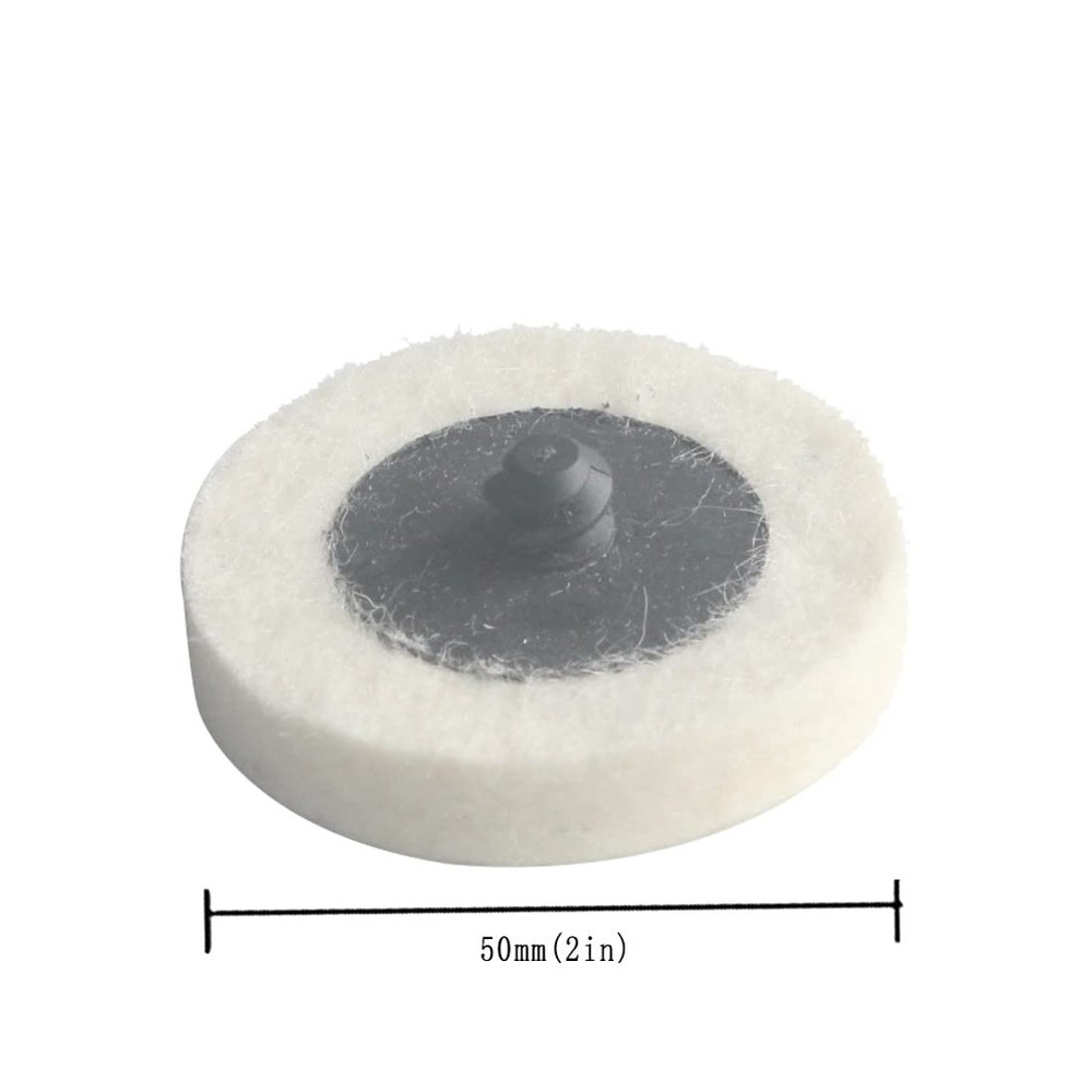 20 Pcs Surface Conditioning Quick Change Compressed Wool Felt Buffing Discs,...