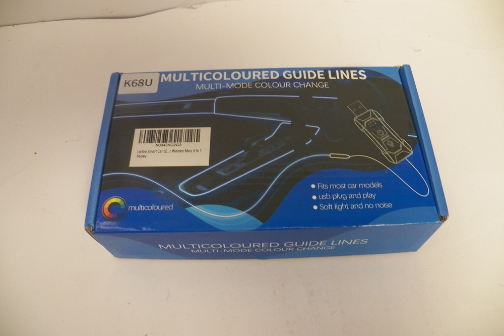 MULTICOLOURED GUIDE LINES K68U MULTI-MODE COLOUR CHANGE FITS MOST CAR MODELS