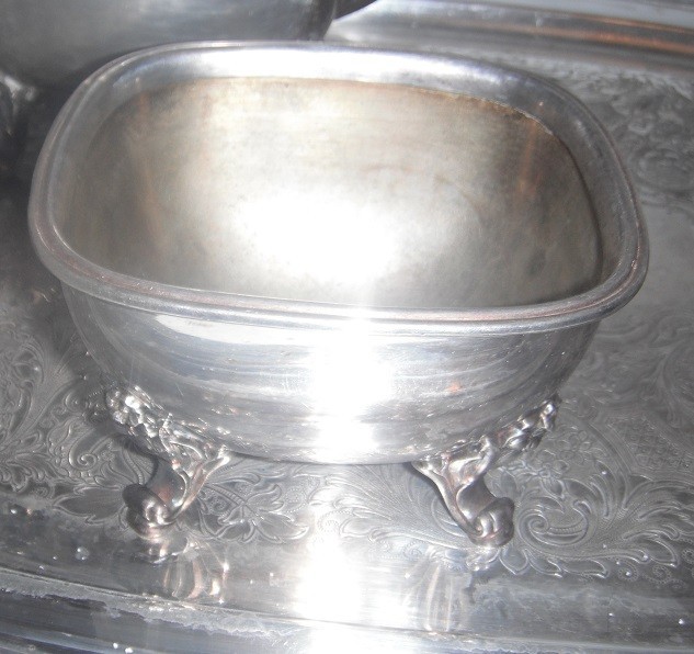 5pc Daffodil Pattern 1847 Rogers Bros Silver Plate Tea & Coffee Service Set