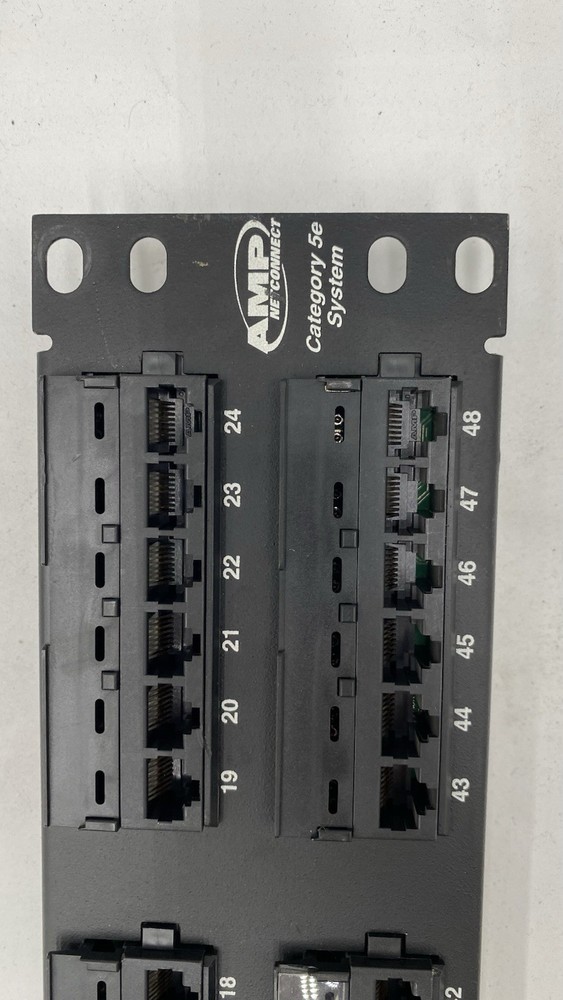 AMP 48 port patch panel CATEGORY 5E SYSTEM - P/N 406331-1