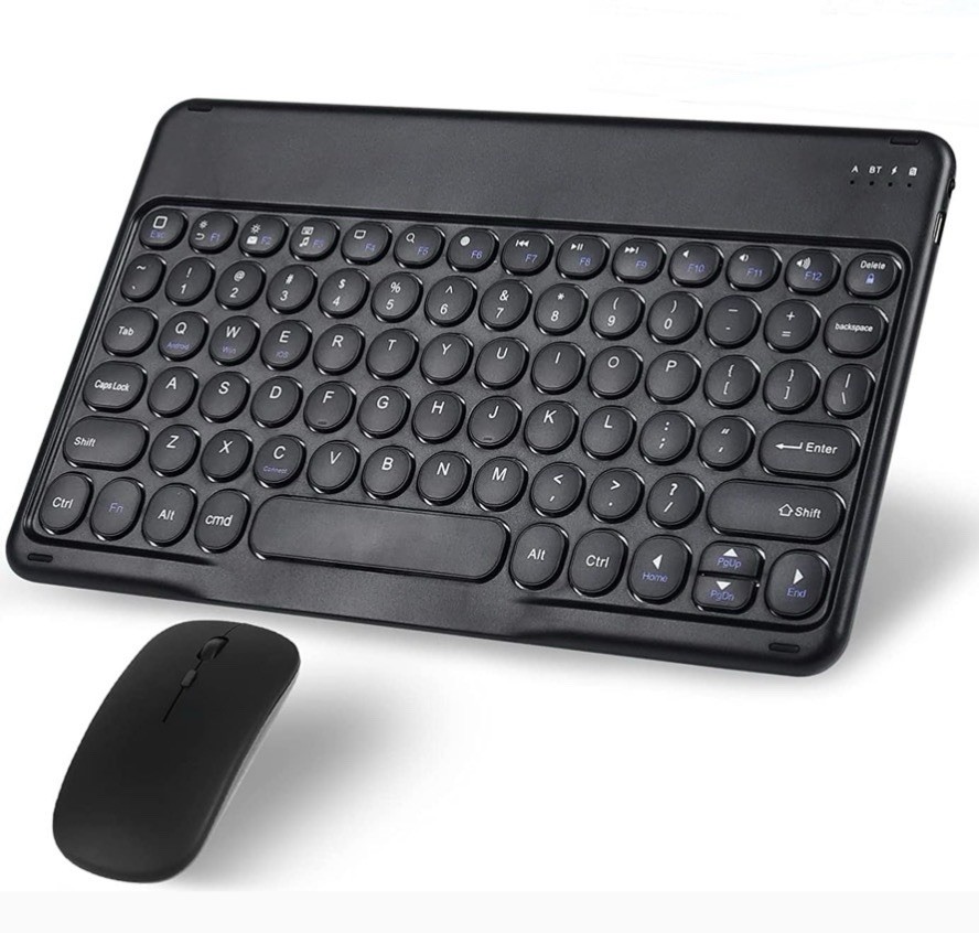Wireless Bluetooth Keyboard and Mouse Combo Portable Mini Small Slim Type
