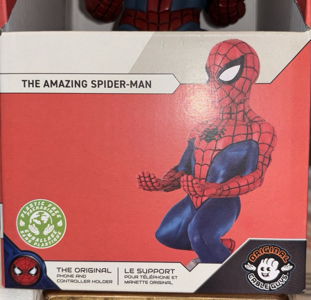 Marvel Spider-Man Controller Phone & Stand Device Holder Gaming Cable Guys NIB