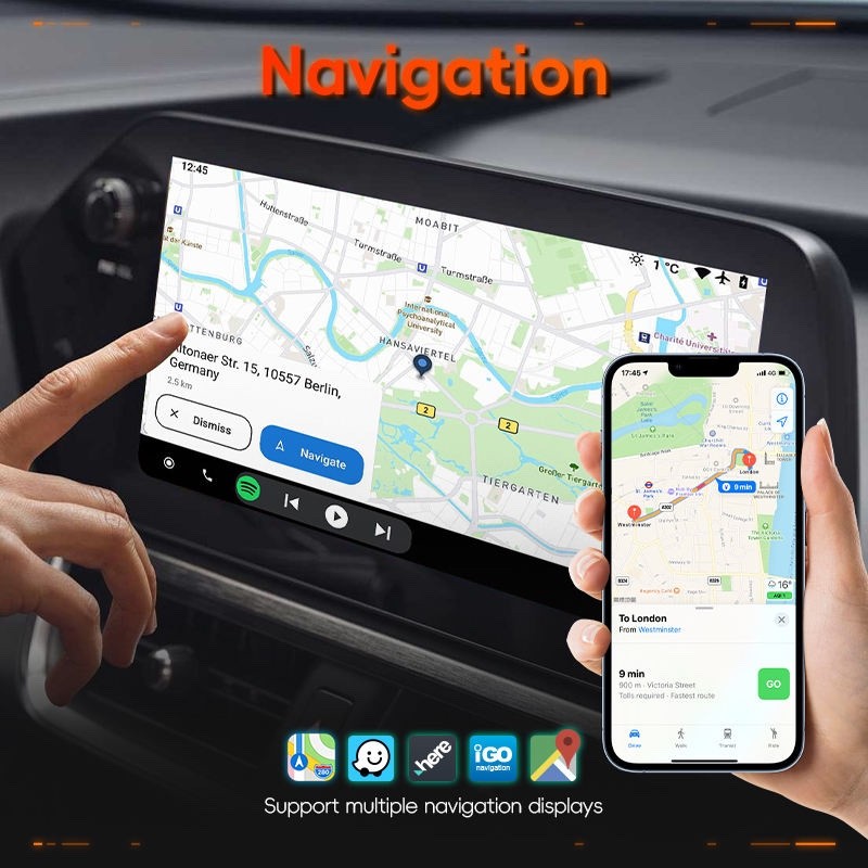 Wireless CarPlay USB Adapter With Screen Mirror