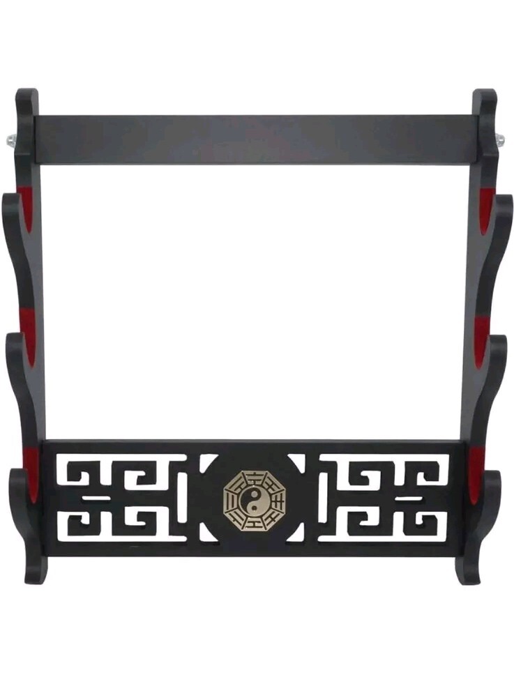 Sword Holder Wall Mount Samurai Display and Standard 3-Tier