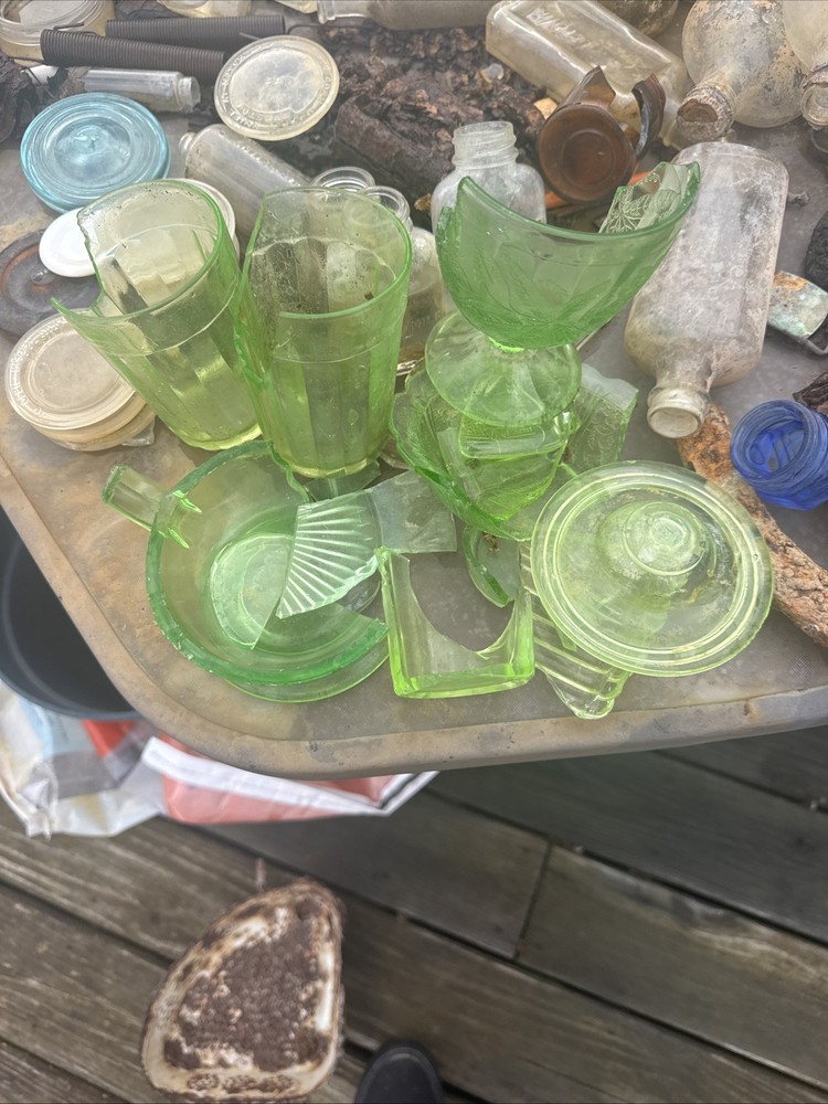 uranium glass broken pieces 1 Pound