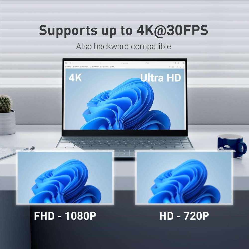 4K Remote KVM Control Tailscale Support Mouse Jiggler BIOS OS Install