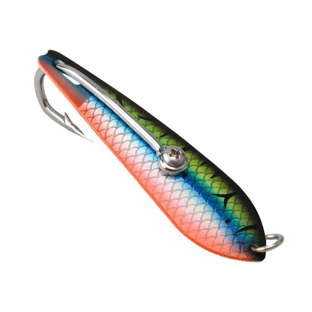 Spanish Mackerel Lure Trolling Jig Single Hook Sharpened Hook Point 3D Eyes