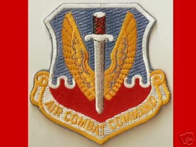 Air Combat Command Colored Air Force Patch S