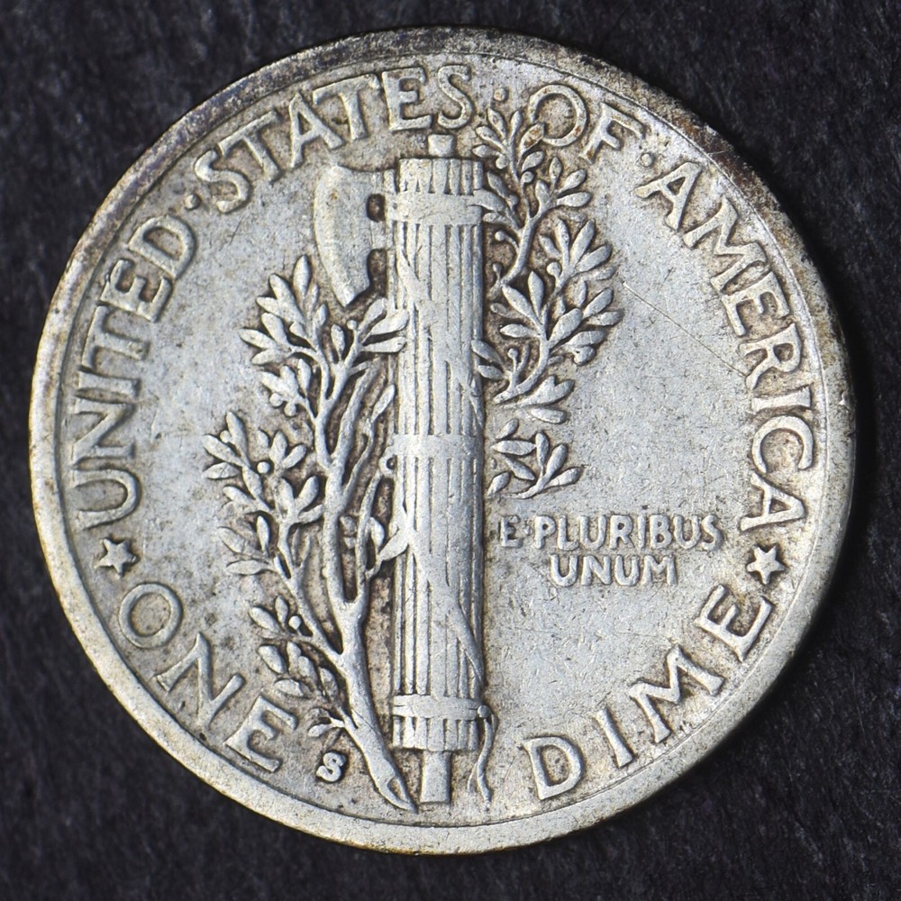 1939-S Mercury Silver Dime 10C - COINGIANTS -