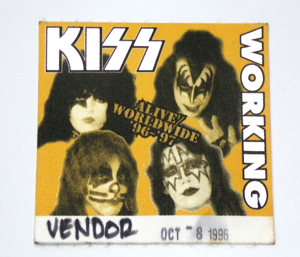 KISS vintage Satin Pass Reunion Concert Tour '96 MerchBooth Oct8 Philadelphia PA