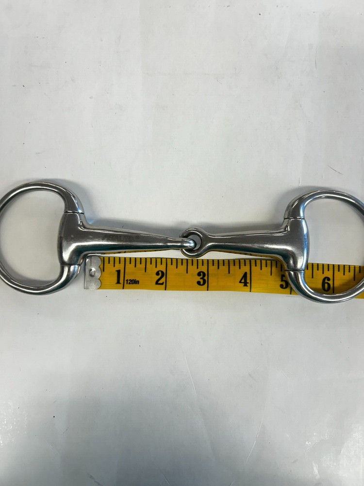Metalab Eggbutt Single Jointed Snaffle Bit 4.5"