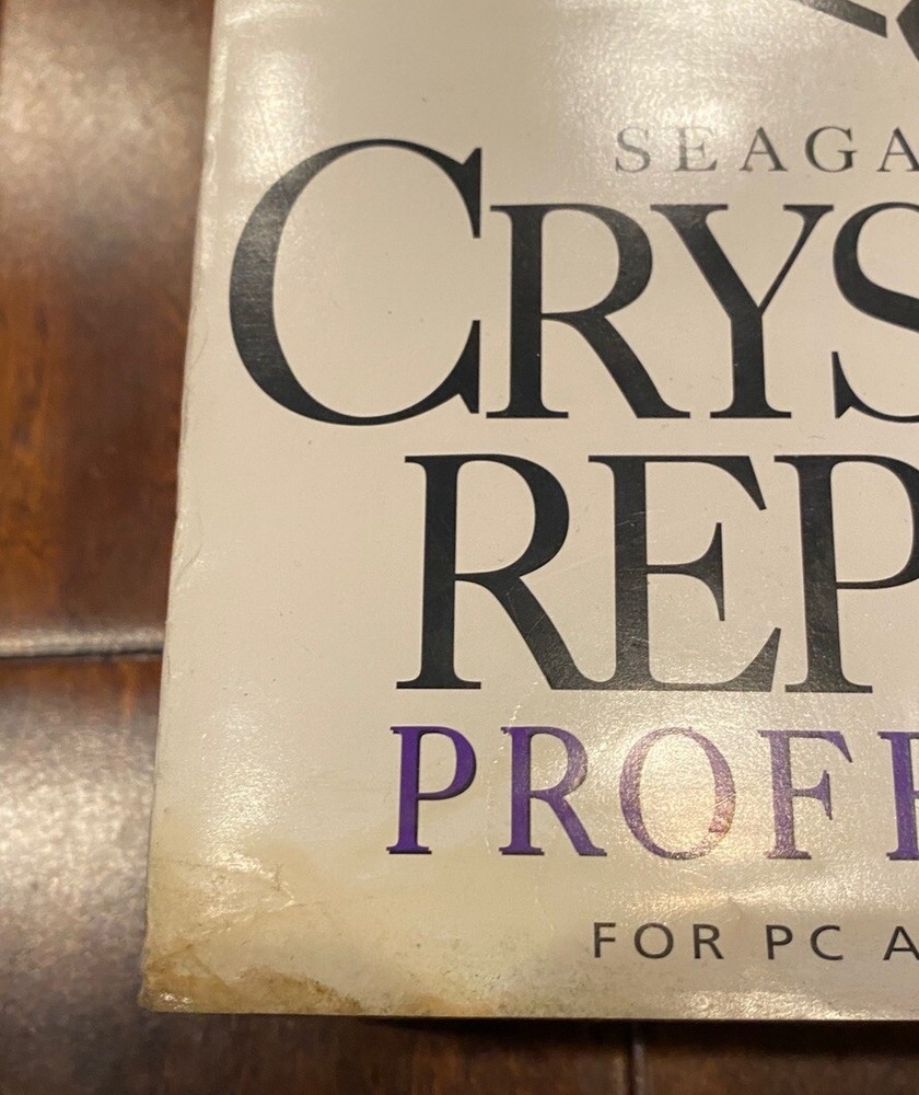 SEAGATE CRYSTAL REPORTS PROFESSIONAL 5.0 PC SQL DATABASES 16Bit 3.5" DISKS B4509