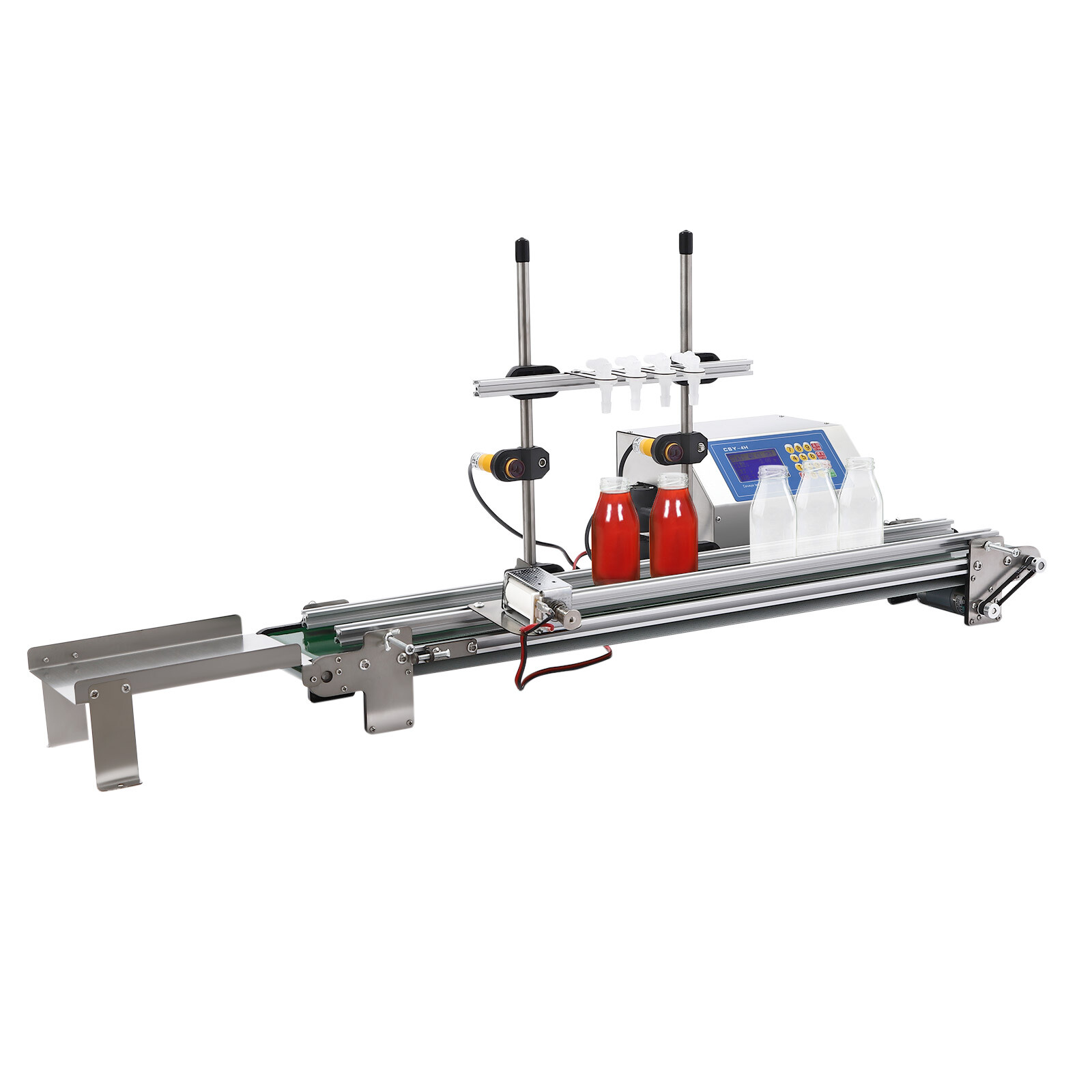 4-Head Automatic Liquid Filling Machine Mini Filling Line 10-500ml Bottle Filler