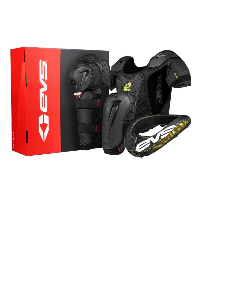 EVS Slam Combo Plus Mini Protective Gear Black SLM20-BK-M